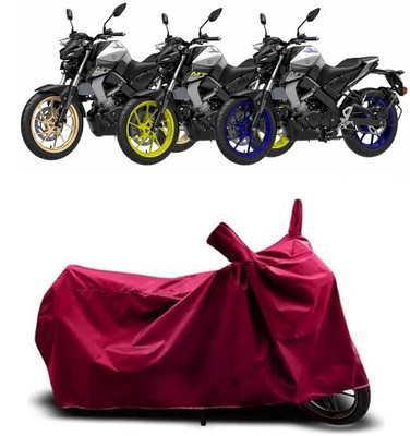 Coxtor Waterproof Two Wheeler Cover for Yamaha(MT-15 BS6, Maroon)