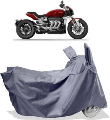 Amexride Two Wheeler Cover for Triumph(Rocket III, Grey)