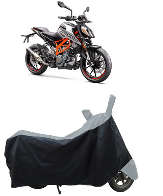Coxtor Waterproof Two Wheeler Cover for KTM(125 Duke, Grey)