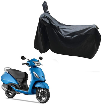 KEDIT Two Wheeler Cover for TVS(Jupiter, Black)