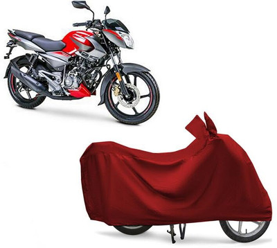 KEDIT Two Wheeler Cover for Bajaj(Pulsar NS125, Maroon)