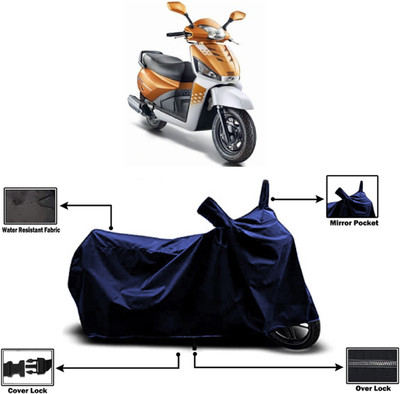 Amexride Two Wheeler Cover for Mahindra(Gusto 125 BS6, Blue)