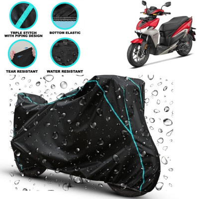 kerwa Waterproof Two Wheeler Cover for Hero Electric(Black)