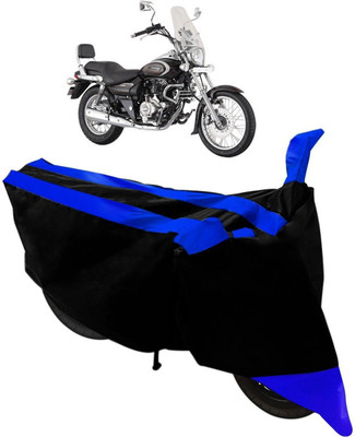 Mdstar Waterproof Two Wheeler Cover for Bajaj(Avenger, Black, Blue)