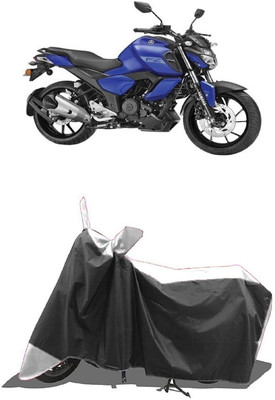 SUGASHRI Waterproof Two Wheeler Cover for Yamaha(FZ FI, White, Black)