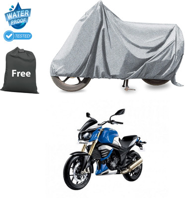 CODOKI Waterproof Two Wheeler Cover for Mahindra(MOJO XT 300, Silver)