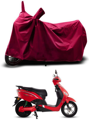 KEDIT Two Wheeler Cover for Hero(Electric Optima Plus, Maroon)