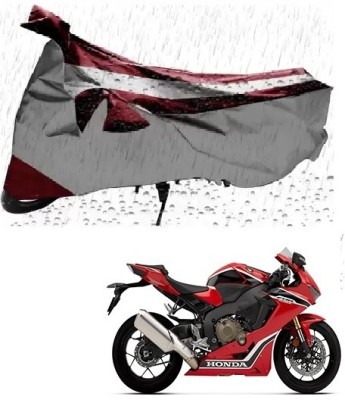 MISSION COLLECTION Waterproof Two Wheeler Cover for Honda(CBR 1000RR, Silver)