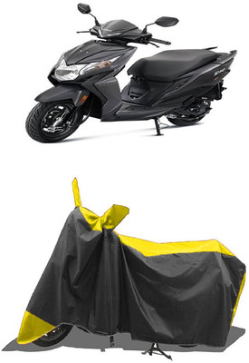 SUGASHRI Waterproof Two Wheeler Cover for Honda(Dio, Yellow, Black)