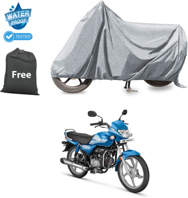 CODOKI Waterproof Two Wheeler Cover for Hero(HF Deluxe, Silver)