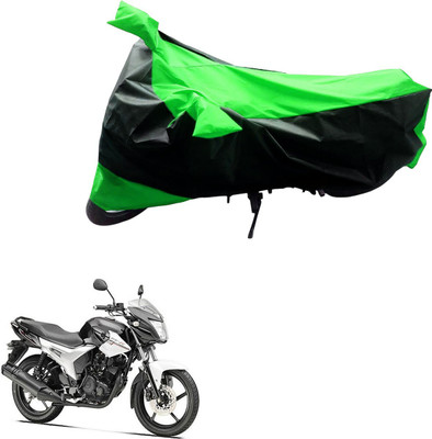 Mdstar Waterproof Two Wheeler Cover for Yamaha(SZ R, Black, Green)