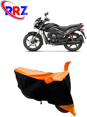 RRZ Waterproof Two Wheeler Cover for Hero(Passion Xpro, Black, Orange)