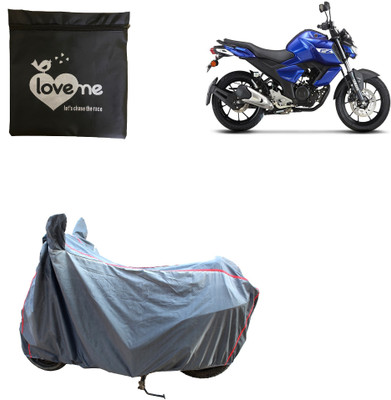 Love Me Two Wheeler Cover for Yamaha(FZ S V3.0 FI, Silver)