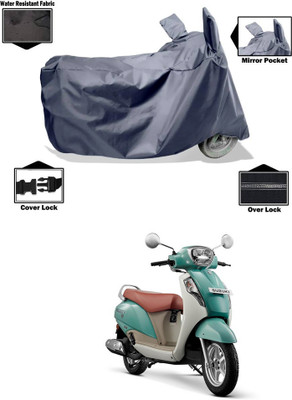 CODOKI Waterproof Two Wheeler Cover for Suzuki(New Access 125, Grey)