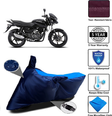 MISSION COLLECTION Waterproof Two Wheeler Cover for Bajaj(Pulsar 150 DTS-i, Blue)