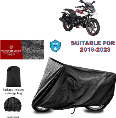 PAGORA Waterproof Two Wheeler Cover for Bajaj(Pulsar 220F, Black)
