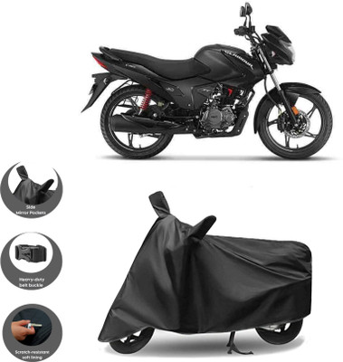 WMIZEXA Waterproof Two Wheeler Cover for Hero(Glamour i3s BS6, Black)