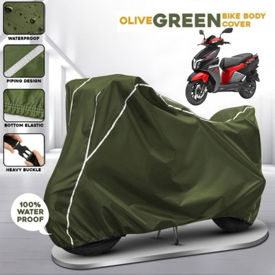 AutoGalaxy Waterproof Two Wheeler Cover for TVS(Ntorq 125, Green)