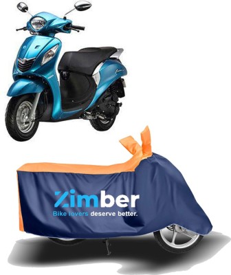 THE REAL ARV Two Wheeler Cover for Yamaha(Fascino, Orange, Blue)