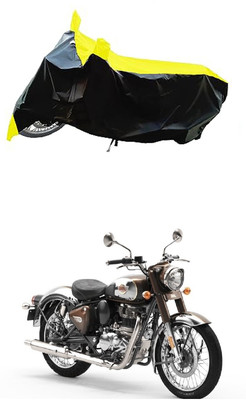 VESMEI Two Wheeler Cover for Royal Enfield(Standardv, Yellow)