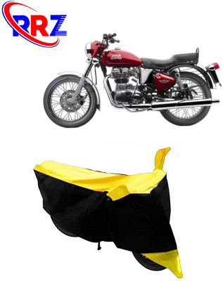 RRZ Waterproof Two Wheeler Cover for Royal Enfield(Electra 4S, Black, Yellow)