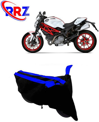 RRZ Waterproof Two Wheeler Cover for Ducati(Monster 796 S2R, Black, Blue)