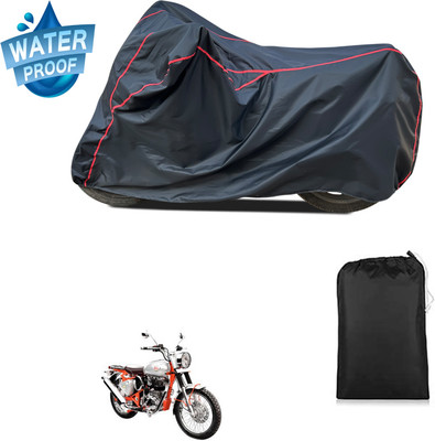 PAGORA Waterproof Two Wheeler Cover for Royal Enfield(Bullet Trials 350, Black)