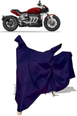 Amexride Two Wheeler Cover for Triumph(Rocket III, Blue)