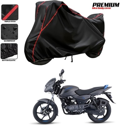 DeepShakshi AUTOMOTIVE Two Wheeler Cover for Bajaj(Pulsar 125 Neon BS6, Black, Red)