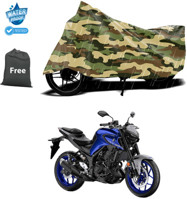 CODOKI Waterproof Two Wheeler Cover for Yamaha(MT 03, Yellow)