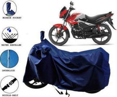 smwzxyu Waterproof Two Wheeler Cover for Hero(Passion Pro, Black)