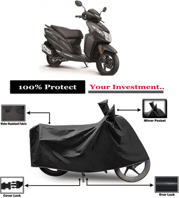 Amexride Two Wheeler Cover for Honda(Deo, Black)