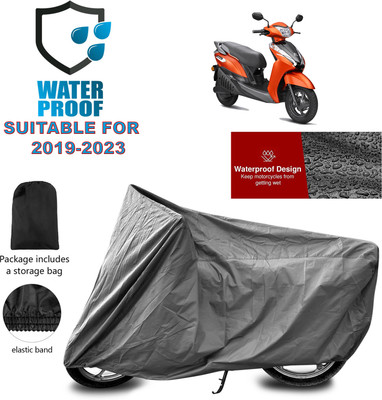 GOSHIV-car and bike accessories Waterproof Two Wheeler Cover for Ampere(Grey)