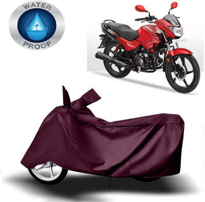 Autoinnovation Two Wheeler Cover for Hero(Glamour, Maroon)