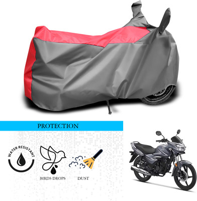 ANTHUB Waterproof Two Wheeler Cover for Honda(Shine, Grey, Red)