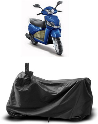 KEDIT Two Wheeler Cover for Mahindra(Gusto, Black)
