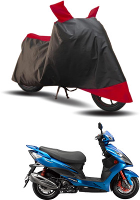 KEDIT Two Wheeler Cover for Hero(Electric Zippy, Red, Black)