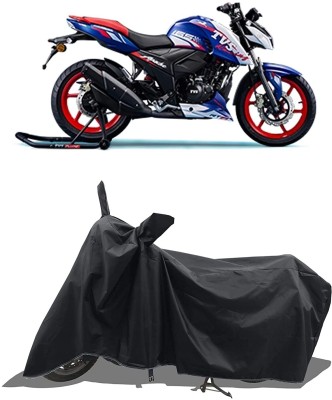 KEDIT Two Wheeler Cover for TVS(Apache RTR 165 RP, Black)