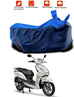 Mdstar Waterproof Two Wheeler Cover for Ampere(Magnus, Blue, Blue)