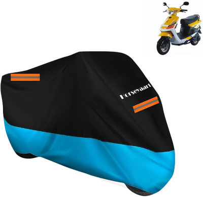 Horseyaart Waterproof Two Wheeler Cover for Universal For Bike(Yo Style, Blue, Black)