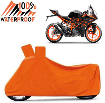 Autoinnovation Waterproof Two Wheeler Cover for KTM(RC 125, Orange)