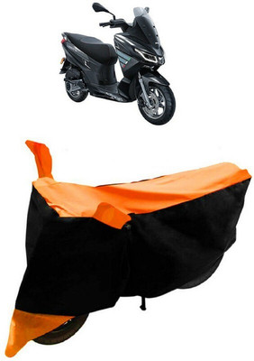 NEXTON Waterproof Two Wheeler Cover for Aprilia(SXL 125 BS6, Black, Orange)