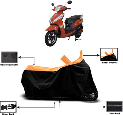 Amexride Two Wheeler Cover for Ampere(Magnus BS6, Orange)