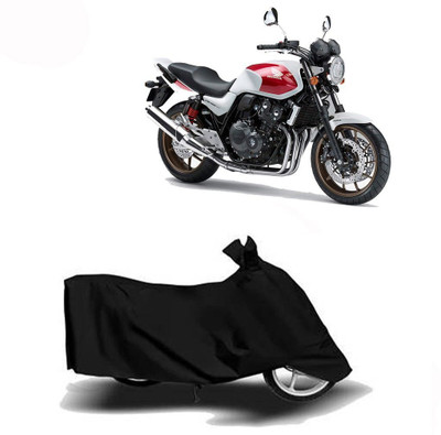 DeepShakshi AUTOMOTIVE Waterproof Two Wheeler Cover for Honda(CB 400, Black)