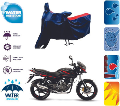 RTS COLLECTIONS Waterproof Two Wheeler Cover for Bajaj(Pulsar 180 DTS-i, Red, Blue)