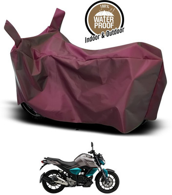 SK AUTO Waterproof Two Wheeler Cover for Yamaha(FZ S V3.0 FI, Maroon)