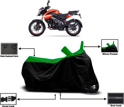 Amexride Two Wheeler Cover for Bajaj(Pulsar NS125, Green)