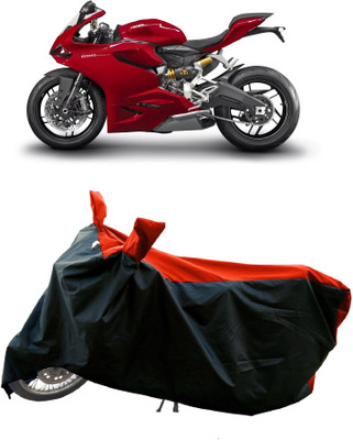 DeepShakshi AUTOMOTIVE Waterproof Two Wheeler Cover for Ducati(899 Panigale, Red, Black)