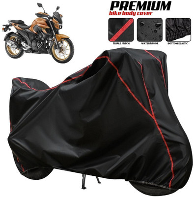 xodi Waterproof Two Wheeler Cover for Yamaha(FZ-S, Black, Red, Multicolor)