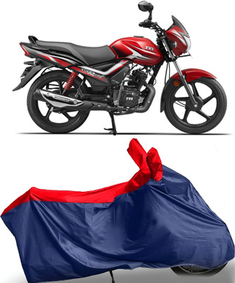 BbcMart Waterproof Two Wheeler Cover for TVS(Star City Plus, Red)